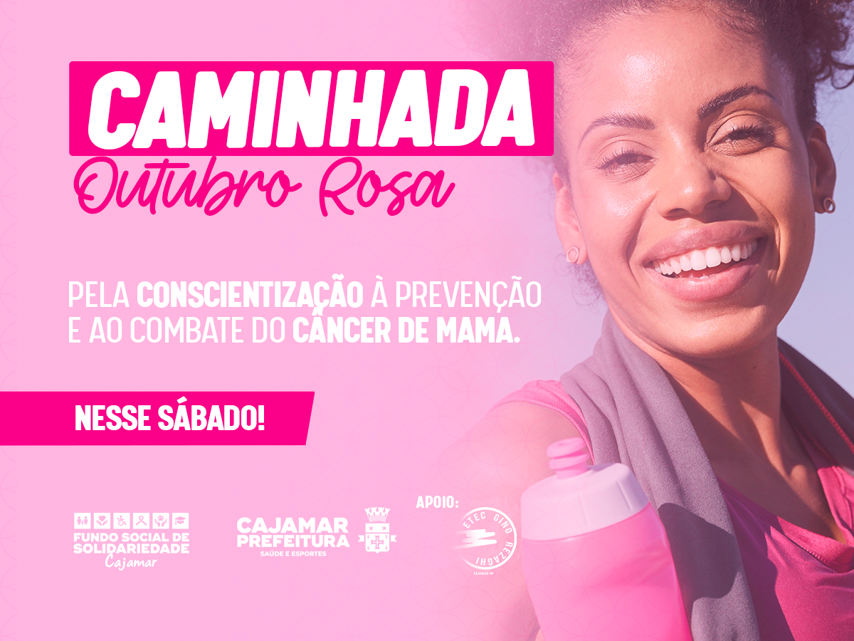Cajamar terá Caminhada Outubro Rosa em prol da conscientização contra o câncer de mama
