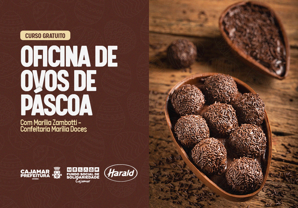 Participe da Oficina de Ovos de Páscoa de colher promovida pelo Fundo Social