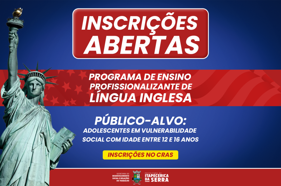 Itapecerica da Serra: Prefeitura prorroga inscrições para Curso de Inglês